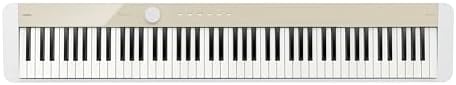 Casio Privia PX S1100   88 Key Touch Responsive Weighted Digital Piano   Ultra Portable   Superior Sound   German Grand Tone  Bluetooth  Casio Music Space App   Gloss White Finish