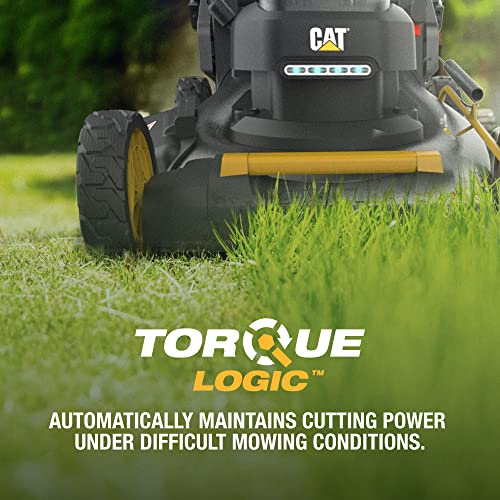 Cat DG670 60V 21" modos de corte inalámbrico 3 en 1, cortacésped sin escobillas con TorqLogic, batería y cargador incluidos