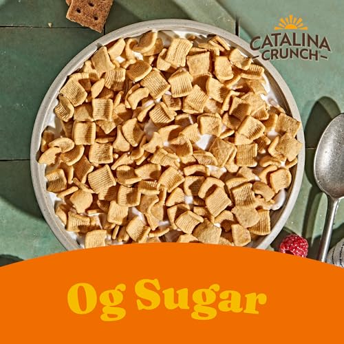 Catalina Crunch Protein Cereal   Sugar Free Breakfast Cereal with 11g of Protein   Gluten Free  Keto Friendly   Variety Pack 6 Flavors  Pack of 6    Packaging May Vary