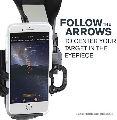Celestron StarSense Explorer DX 130AZ App Enabled Telescope   130mm Newtonian Reflector with Smartphone Dock & StarSense App   iPhone & Android Compatible   Easy to Use for Beginners