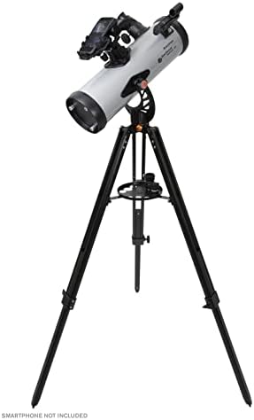 Celestron StarSense Explorer LT 114AZ App Enabled Telescope   114mm Newtonian Reflector with Smartphone Dock & StarSense App   iPhone & Android Compatible   Easy to Use for Beginners