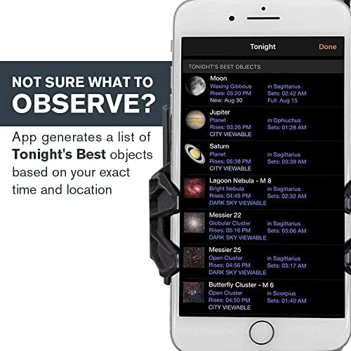 Celestron StarSense Explorer LT 114AZ App Enabled Telescope   114mm Newtonian Reflector with Smartphone Dock & StarSense App   iPhone & Android Compatible   Easy to Use for Beginners