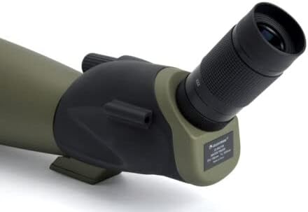 Celestron   Ultima 100 Angled Spotting Scope   22 66x Zoom Eyepiece   Multi Coated Optics for Bird Watching  Wildlife  Scenery and Hunting   Waterproof & Fogproof  Includes Soft Carrying Case