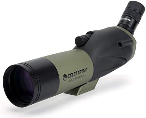 Celestron   Ultima 100 Angled Spotting Scope   22 66x Zoom Eyepiece   Multi Coated Optics for Bird Watching  Wildlife  Scenery and Hunting   Waterproof & Fogproof  Includes Soft Carrying Case