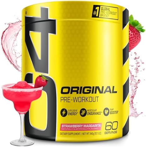Cellucor C4 Original Pre Workout Powder ICY Blue Razz   Vitamin C for Immune Support   Sugar Free Preworkout Energy for Men & Women   150mg Caffeine Plus Beta Alanine Plus Creatine   60 Servings