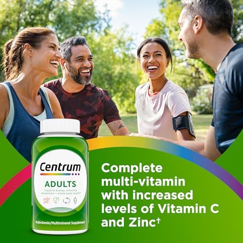 Centrum Adult Multivitamin/Multimineral Supplement with Antioxidants  Zinc  Vitamin D3 and B Vitamins  Gluten Free  Non GMO Ingredients   200 Count