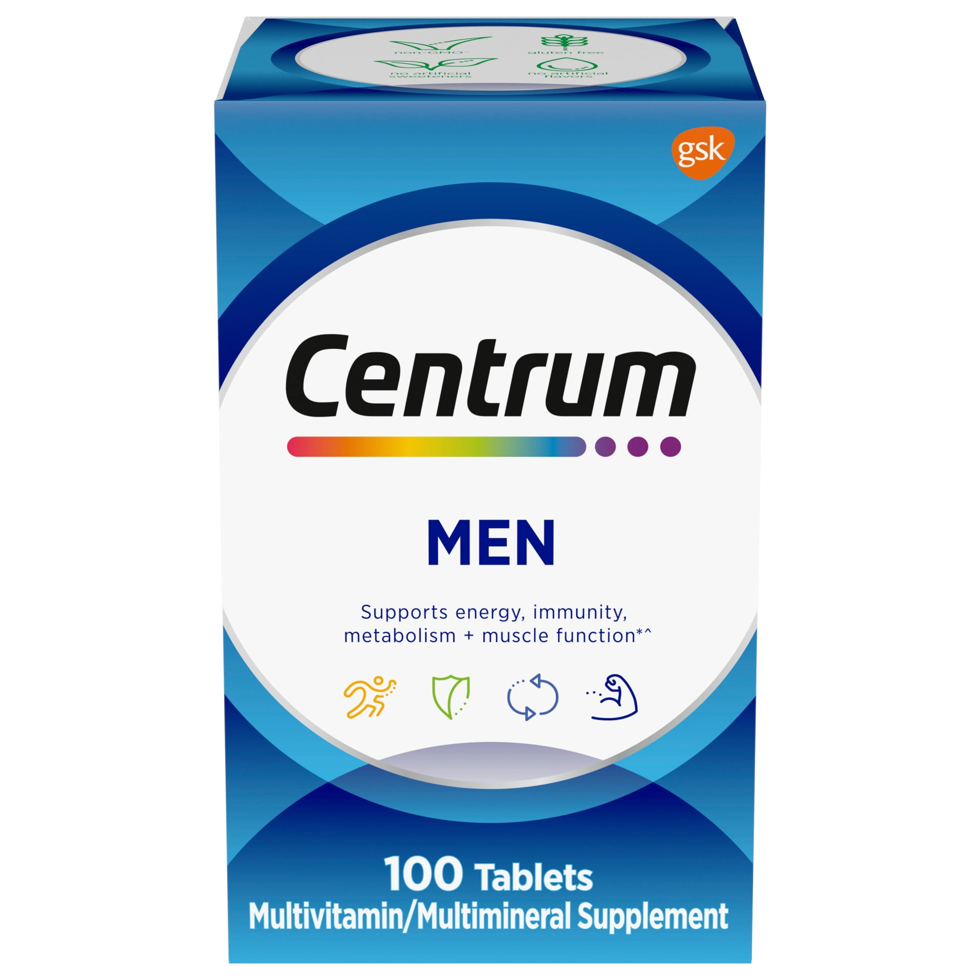 Centrum Men Multivitamin With Vitamins B  C  D3 & E  100 Count