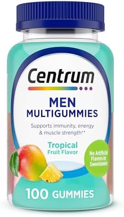 Centrum Mens Multivitamin Gummies  Immune  Energy  Healthy Appearance Support  100 Count  50 Day Supply