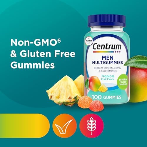 Centrum Mens Multivitamin Gummies  Immune  Energy  Healthy Appearance Support  100 Count  50 Day Supply