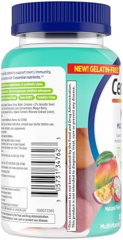 Centrum Mens Multivitamin Gummies  Immune  Energy  Healthy Appearance Support  100 Count  50 Day Supply