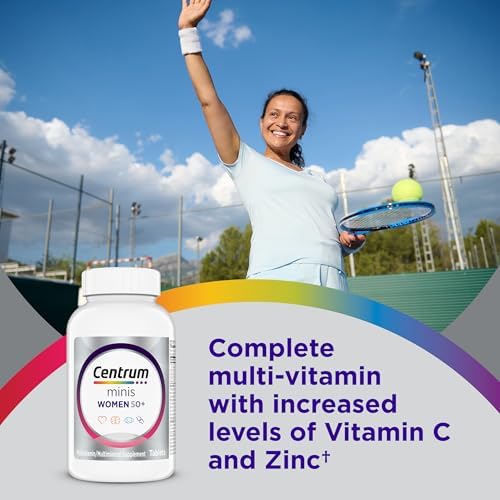 Centrum Minis Silver Womens Multivitamin for Women 50 Plus  Multimineral Supplement with Vitamin D3  B Vitamins  Non GMO Ingredients  Supports Memory and Cognition in Older Adults   280 Ct