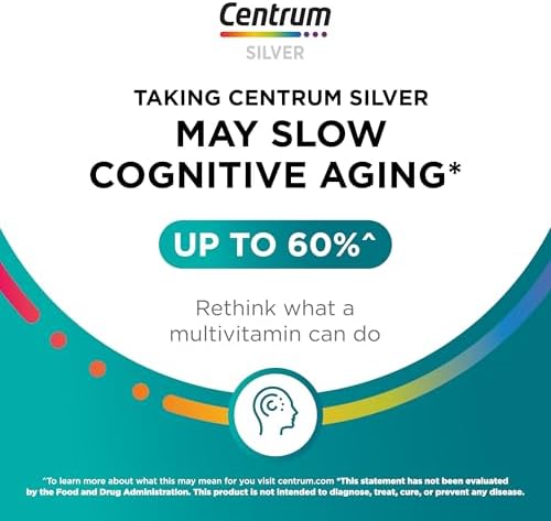 Centrum Minis Silver Womens Multivitamin for Women 50 Plus  Multimineral Supplement with Vitamin D3  B Vitamins  Non GMO Ingredients  Supports Memory and Cognition in Older Adults   280 Ct