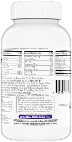 Centrum Minis Silver Womens Multivitamin for Women 50 Plus  Multimineral Supplement with Vitamin D3  B Vitamins  Non GMO Ingredients  Supports Memory and Cognition in Older Adults   280 Ct