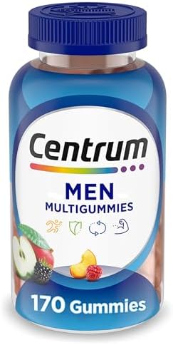 Centrum MultiGummies Gummy Multivitamin for Men  Multivitamin/Multimineral Supplement with Selenium  Antioxidants and Vitamin D3  Assorted Fruit Flavor   170 Count