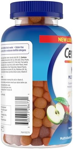 Centrum MultiGummies Gummy Multivitamin for Men  Multivitamin/Multimineral Supplement with Selenium  Antioxidants and Vitamin D3  Assorted Fruit Flavor   170 Count