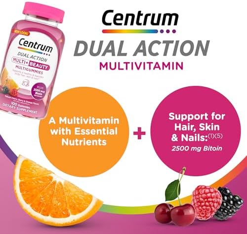 Centrum Multivitamin Gummy  100 Count  Pack of 1 