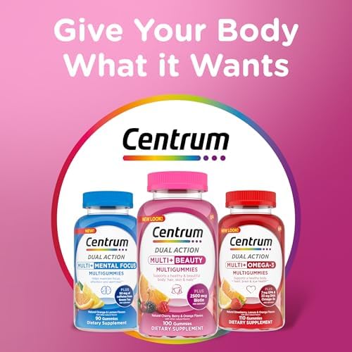 Centrum Multivitamin Gummy  100 Count  Pack of 1 