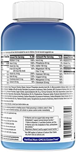 Centrum Multivitamin for Men  Multivitamin/Multimineral Supplement with Vitamin D3  B Vitamins and Antioxidants  Gluten Free  Non GMO Ingredients   250 Count