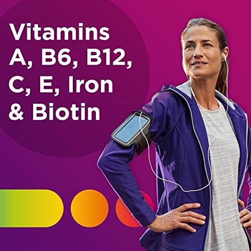 Centrum Tableta multivitamínica para mujer, suplemento multivitamínico/multimineral con hierro, vitamina D3, vitaminas B y antioxidantes vitaminas C y E, sin gluten, ingredientes sin OMG, 200 unidades