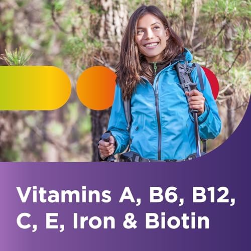 Centrum Tableta multivitamínica para mujer, suplemento multivitamínico/multimineral con hierro, vitamina D3, vitaminas B y antioxidantes vitaminas C y E, sin gluten, ingredientes sin OMG, 200 unidades