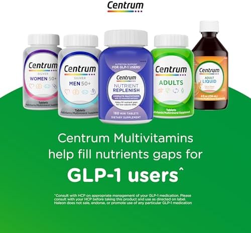 Centrum Tableta multivitamínica para mujer, suplemento multivitamínico/multimineral con hierro, vitamina D3, vitaminas B y antioxidantes vitaminas C y E, sin gluten, ingredientes sin OMG, 200 unidades