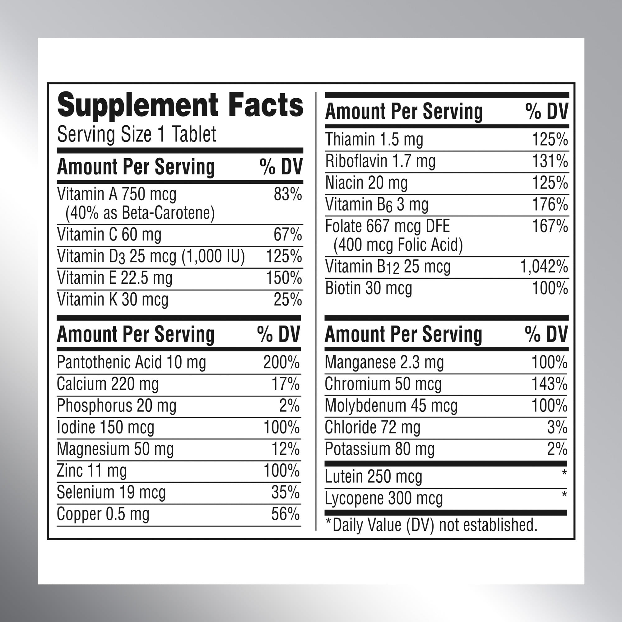 Centrum Silver Adults 50 Plus Multivitamin With Vitamin B & D3   220 Count