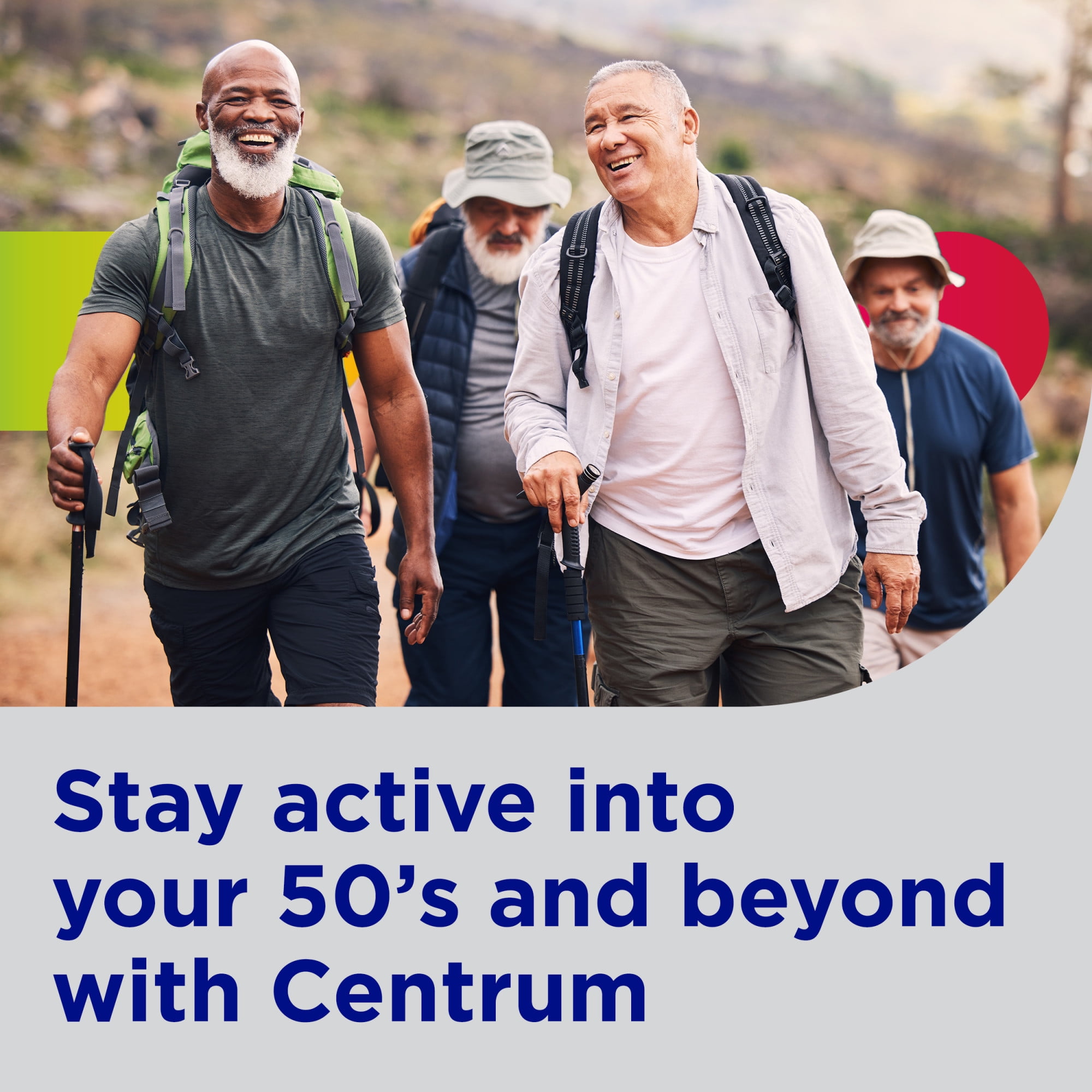 Centrum Silver Mens 50 Plus Multivitamin With Vitamin B & D3  100 Count