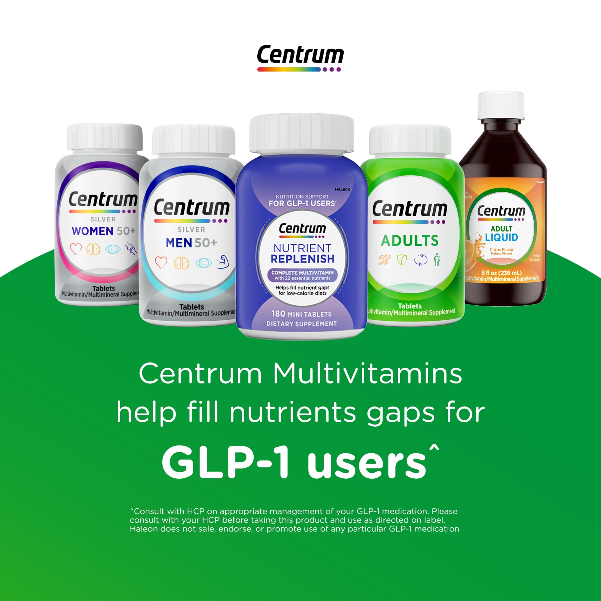 Centrum Silver Womens 50 Plus Multivitamin With Vitamin B  C  D3 & E  200 Count