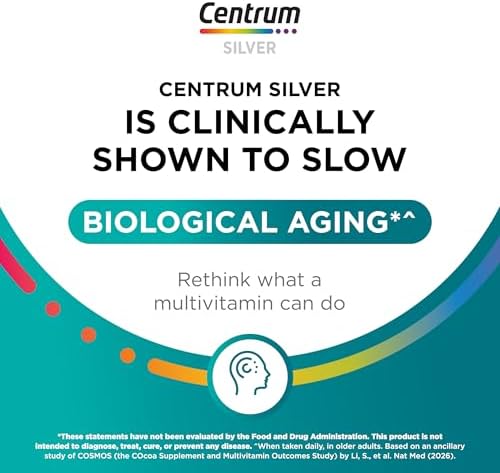 Centrum Silver Womens Multivitamin for Women 50 Plus  Multivitamin/Multimineral Supplement with Vitamin D3  B Vitamins  Non GMO Ingredients  Supports Memory and Cognition in Older Adults   200 Ct