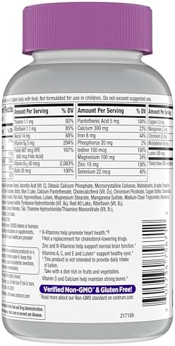 Centrum Silver Womens Multivitamin for Women 50 Plus  Multivitamin/Multimineral Supplement with Vitamin D3  B Vitamins  Non GMO Ingredients  Supports Memory and Cognition in Older Adults   200 Ct