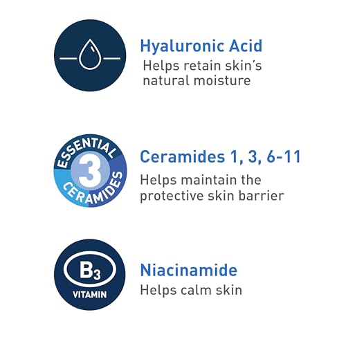 CeraVe Foaming Facial Cleanser  Daily Face Wash for Oily Skin  Hyaluronic Acid   Ceramides   Niacinamide  Fragrance Free & Paraben Free  Non Drying Oil Control Face Wash  19 Fluid Ounce