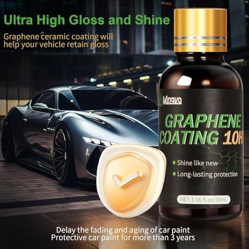 Ceramic Coating for Cars  Car Wax Polish Graphene Ceramic Wax Crystal Trim Coat for Car Detailing Auto Paint Scratch Resistant 30ML