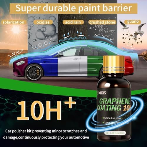 Ceramic Coating for Cars  Car Wax Polish Graphene Ceramic Wax Crystal Trim Coat for Car Detailing Auto Paint Scratch Resistant 30ML