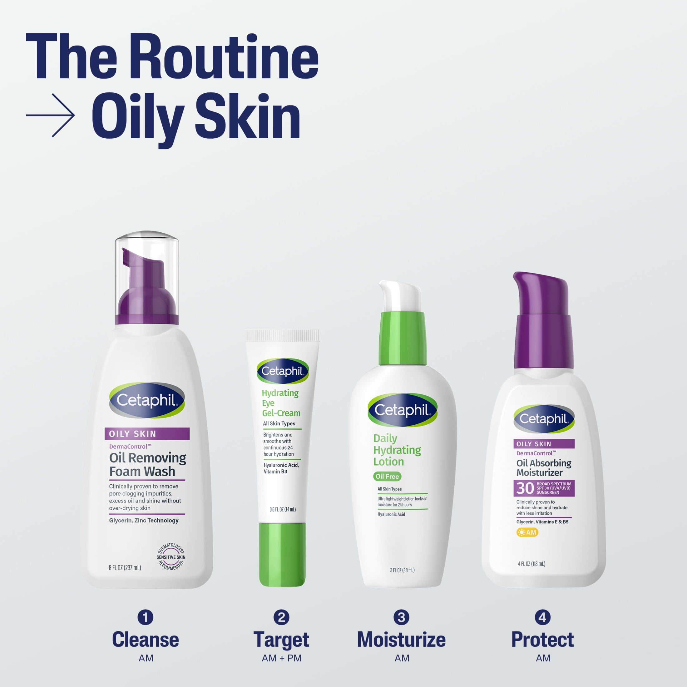 Cetaphil Derma Control Oil Absorbing Moisturizer SPF 30  4 fl oz