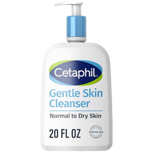 Cetaphil Face Wash  Hydrating Gentle Skin Cleanser for Dry to Normal Sensitive Skin  20 oz  Fragrance Free  Soap Free and Non Foaming
