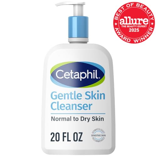 Cetaphil Face Wash  Hydrating Gentle Skin Cleanser for Dry to Normal Sensitive Skin  20 oz  Fragrance Free  Soap Free and Non Foaming
