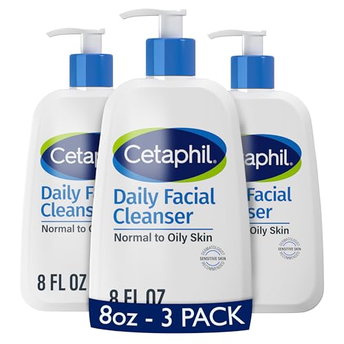 Cetaphil Face Wash  Daily Facial Cleanser for Sensitive  Combination to Oily Skin  20 oz  Gentle Foaming  Soap Free  Hypoallergenic