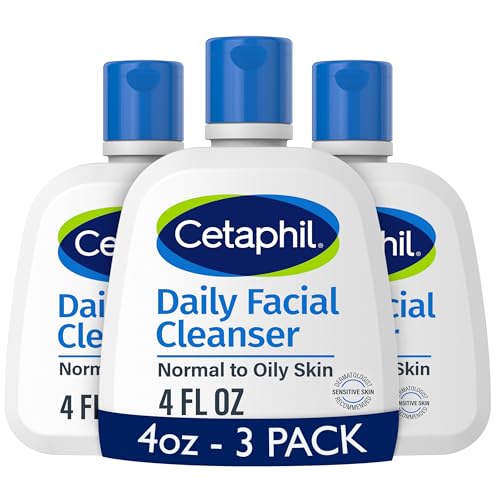 Cetaphil Face Wash  Daily Facial Cleanser for Sensitive  Combination to Oily Skin  20 oz  Gentle Foaming  Soap Free  Hypoallergenic