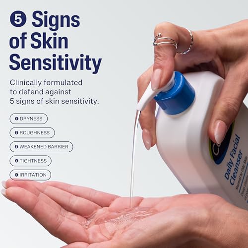 Cetaphil Face Wash  Daily Facial Cleanser for Sensitive  Combination to Oily Skin  20 oz  Gentle Foaming  Soap Free  Hypoallergenic