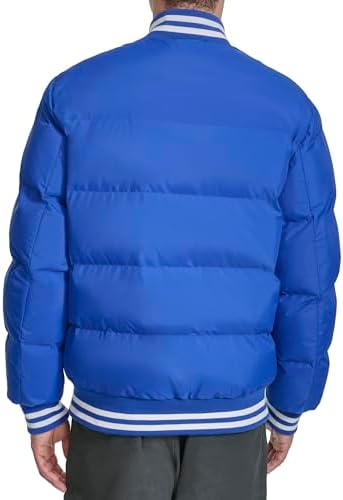 Champion Mens Varsity Bomber Puffer Jacket