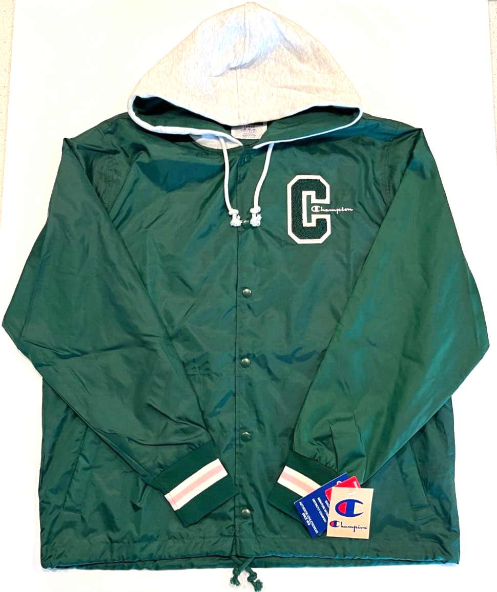 Champion Reverse Weave Collegiate Lightweight Varsity Coach s Jacket Mens Large