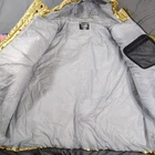 Champion X NASA Jacket Mens 2XL Gold Hooded Metallic Space Puffer USA Flag 1919