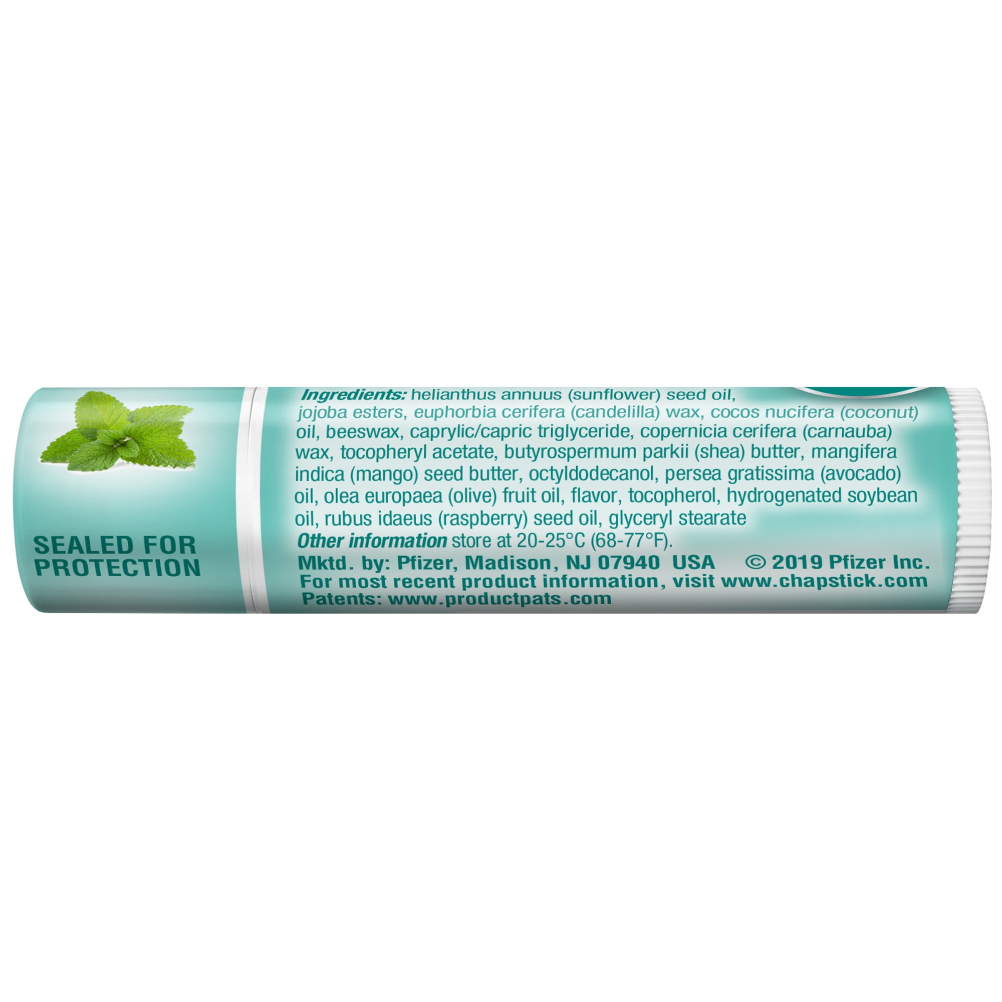 ChapStick 100 Percent Natural Lip Butter  Green Tea Mint Flavored  0 15 Oz