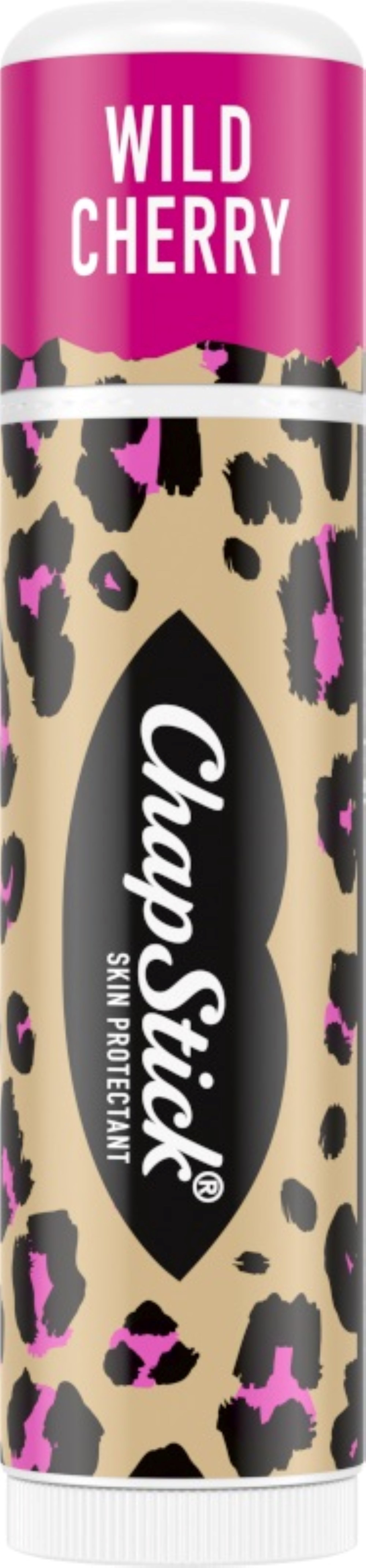 ChapStick Fashion Collection Leopard Lip Balm  Wild Cherry Flavored  0 15 oz  3 Pack