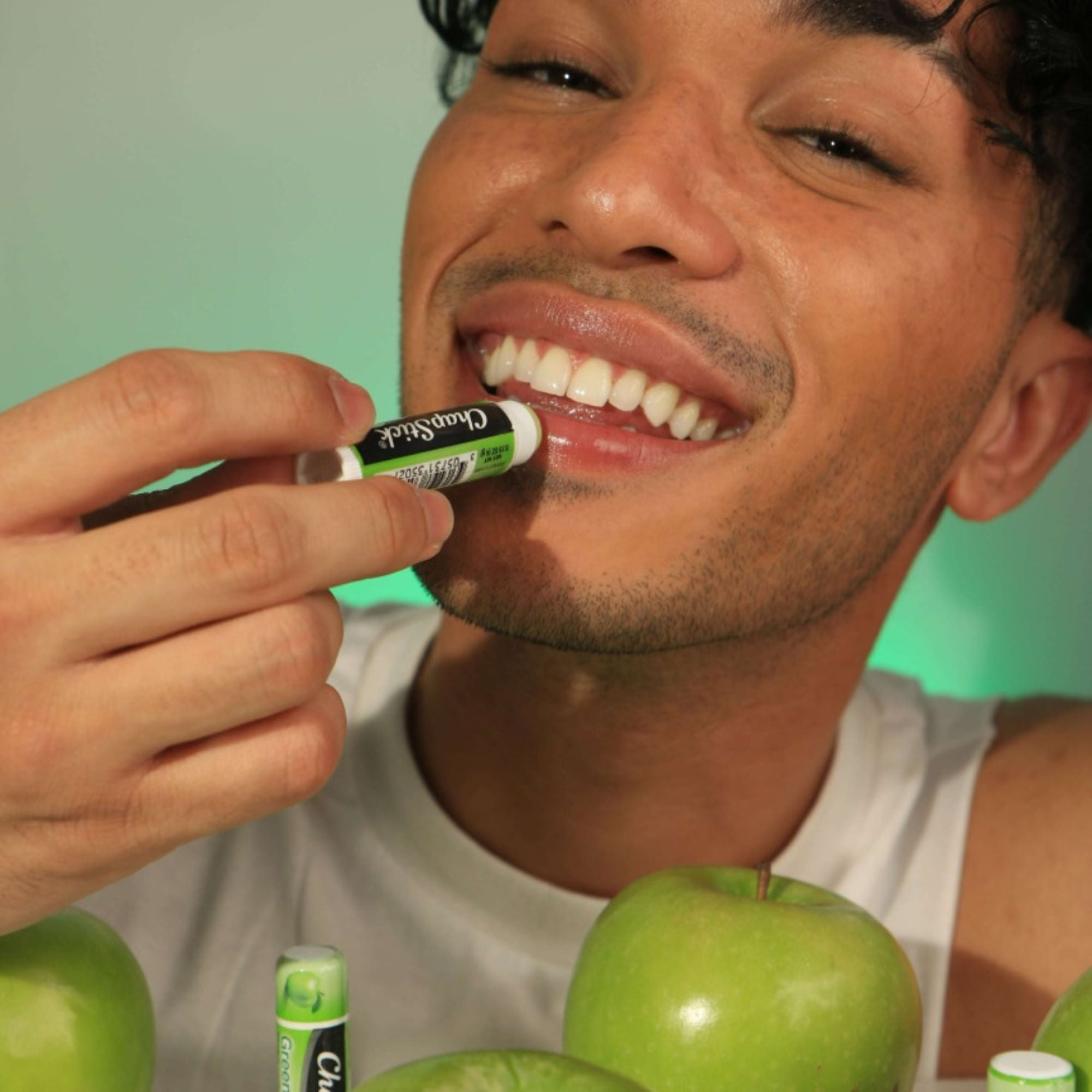 ChapStick Green Apple Flavored Lip Balm  Paraben Free  0 15 oz  3 Pack