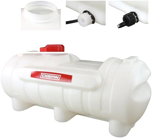 Chapin 97005  25 Gallon Water Storage Tank  Utility Water Tank  Water Supply  for Farms  Acreage  Gardens  Orchards  Translucent White
