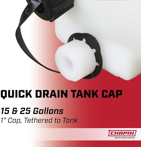 Chapin 97005  25 Gallon Water Storage Tank  Utility Water Tank  Water Supply  for Farms  Acreage  Gardens  Orchards  Translucent White