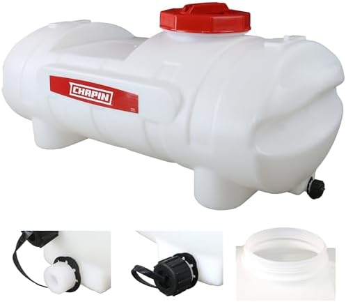 Chapin 97005  25 Gallon Water Storage Tank  Utility Water Tank  Water Supply  for Farms  Acreage  Gardens  Orchards  Translucent White