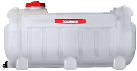 Chapin 97005  25 Gallon Water Storage Tank  Utility Water Tank  Water Supply  for Farms  Acreage  Gardens  Orchards  Translucent White