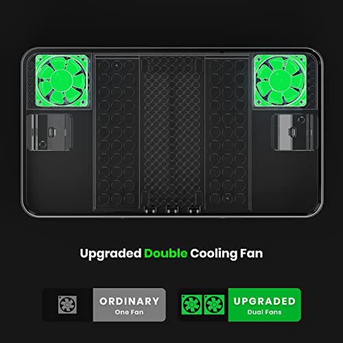 Charging Stand with Cooling Fan  CODOGOY Vertical Stand Compatible with Xbox Series X/S Console&Controller  Dual Controller Charger Station Dock with 3 USB Ports 2 1100 mAh Rechargeable Battery Packs